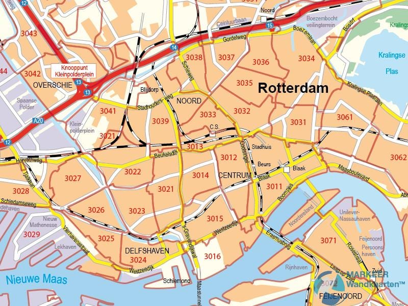 Kart Rotterdam Poçt indeksi 
