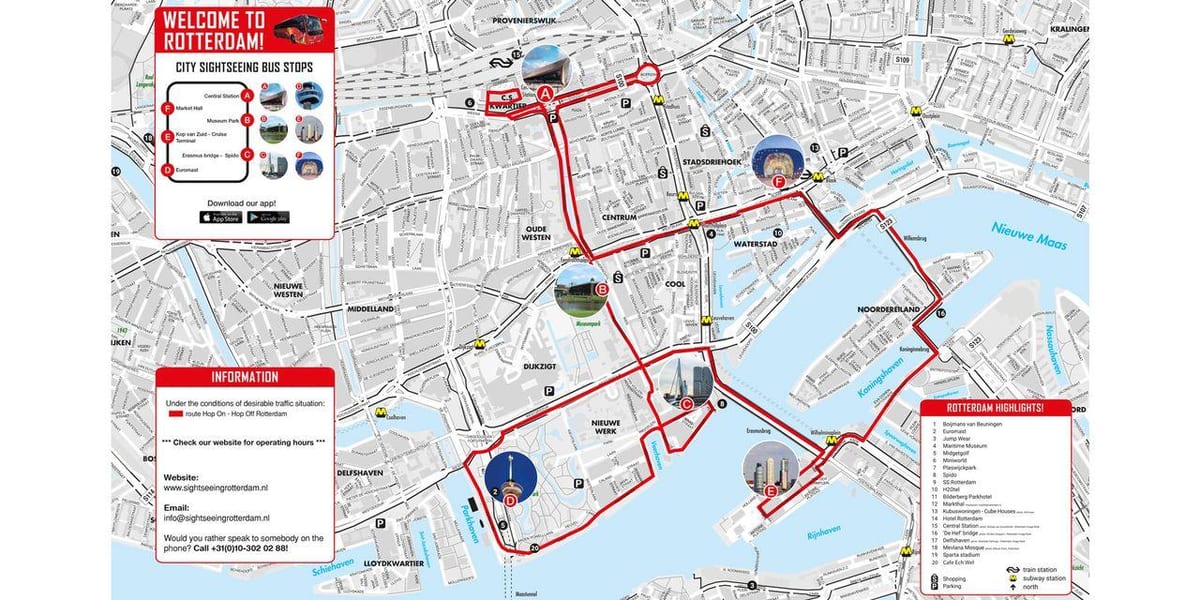 Kart Rotterdam avtobus 