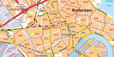 Kart Rotterdam Poçt indeksi 