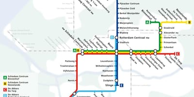 Rotterdam metro xəritəsi 