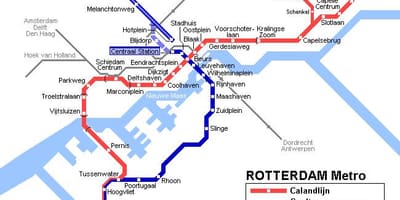 Rotterdam ictimai nəqliyyat xəritəsi
