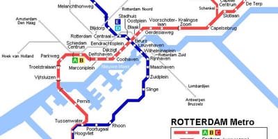 Рэт Rotterdam tramvay xəritə